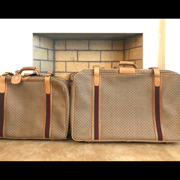 2 Vintage Gucci Suitcases - Picture 1 of 8